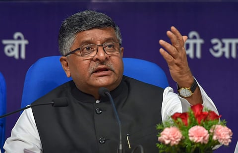 Union Minister for IT and Law and Justice Ravi Shankar Prasad . (File photo| PTI)