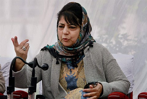 PDP president Mehbooba Mufti. (File Photo | PTI)