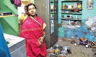 Subramani’s wife Kavitha at her rented residence in Palace Guttahalli  | vinod kumar T