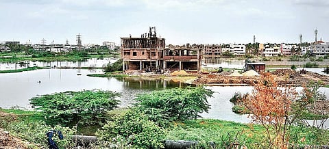Many urban lakes have shrunk or disappeared due to construction (EPS | P Jawahar)