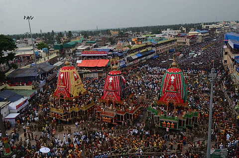 World famous Ratha Yatra in Puri. (Photo | EPS /Biswanath Swain)