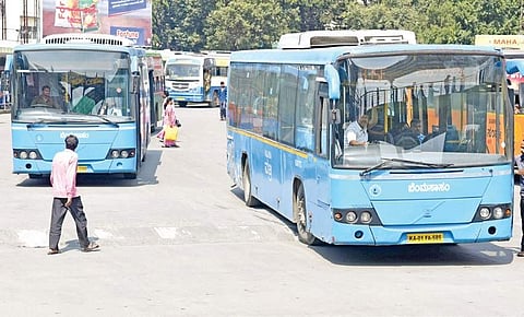 Image used for representational purpose of BMTC buses | Vinod Kumar T