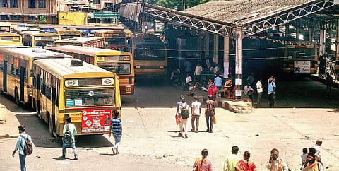 A view of the T Nagar bus terminus, which is expected to make way for a multi-level parking facility | Martin Louis