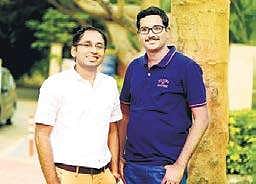 DocsApp founders Satish Kannan (left) and  Enbasekar Dinadayalane