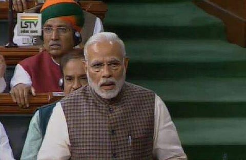 Narendra Modi-led NDA government at the Centre will face its first no-trust vote in the Lok Sabha on Friday (File photo | LSTV)