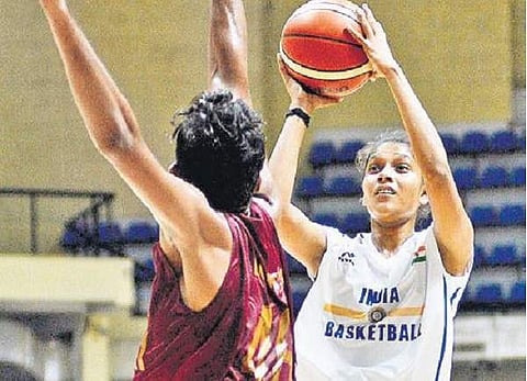 The India women’s team during a practice match vs men. (Pushkar |EPS)