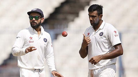 Virat Kohli with spinner Ravichandran Ashwin. (File | AP)