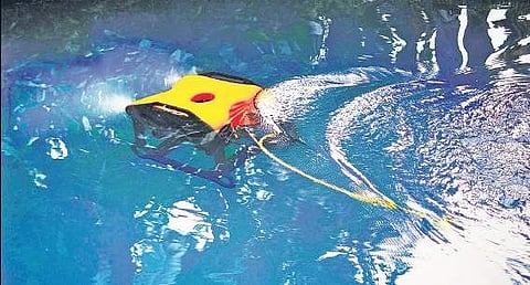 The ROV developed by IROV Technologies Pvt Ltd   A Sanesh
