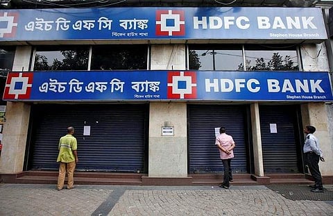 A file Photo of a HDFC Bank branch. (Photo | Reuters)