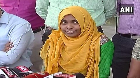Hadiya during a press conference in Salem. (ANI)