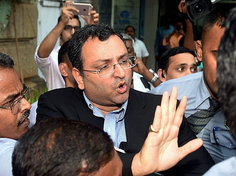 In this file picture, ousted Chairman of Tata Sons Cyrus Mistry leaves from Bombay House in Mumbai. (Photo | File/PTI)