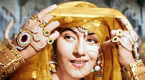 Madhubala in a still from 'Mughal E Azam'.