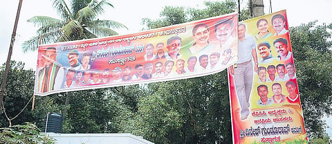 Several localities in the city continue to be plagued by flex menace even after High Court order (EPS | Shriram BN)