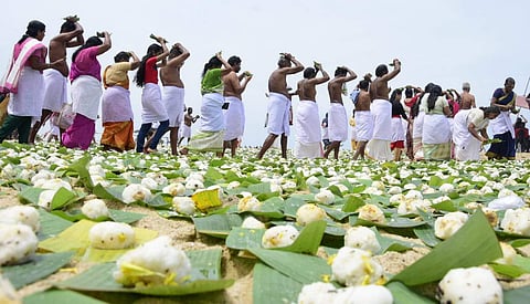 Vavubali ritual. ( Photo | B P Deepu/ EPS)