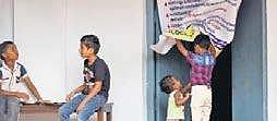 A relief camp at MES Eastern School at Eloor   Melton Antony
