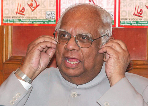 Former Lok Sabha Speaker Somnath Chatterjee (Photo | File /PTI)