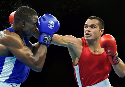 Vikas Krishan (Right) ( File Photo | PTI)