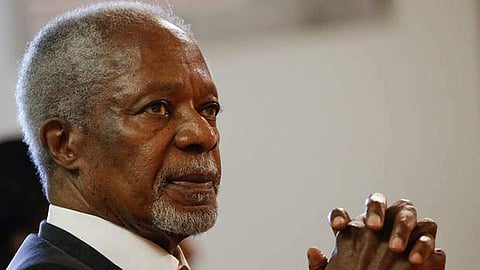 Former UN Secretary-General and Nobel Peace Prize winner Kofi Annan has died age 80 (Photo | AP)