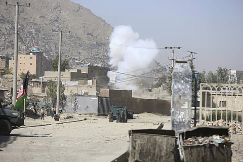 Smoke rises from a house where attackers are hiding in Kabul, Afghanistan, Tuesday, Aug. 21, 2018.  (Photo | AP)