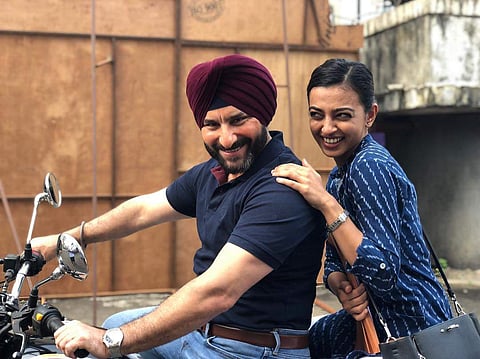 Saif Ali Khan and Radhika Apte in a scene from Netflix web series 'Sacred Games'. (Photo | Facebook)