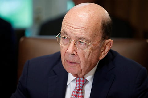 U.S. Commerce Secretary Wilbur Ross attends a cabinet meeting at the White House in Washington, U.S., July 18, 2018. (REUTERS)