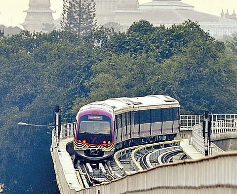 Bangalore Metro Rail. 