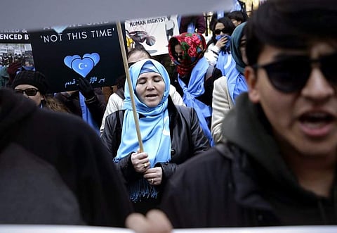 Ethnic Uighurs protest Chinese security crackdown (Photo | File/AP)