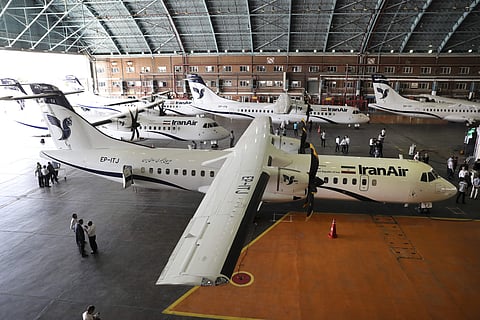 Iran has acquired five new ATR72-600 airplanes from ATR, jointly owned by European consortium Airbus and Italy's Leonardo, a day before the U.S. begins restoring sanctions suspended under the 2015 nuclear deal.  (Photo | AP)
