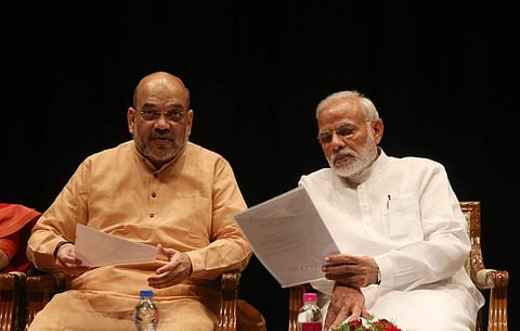 Prime Minister Narendra Modi and BJP president Amit Shah. (File | EPS)