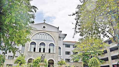 Front portion of the school
