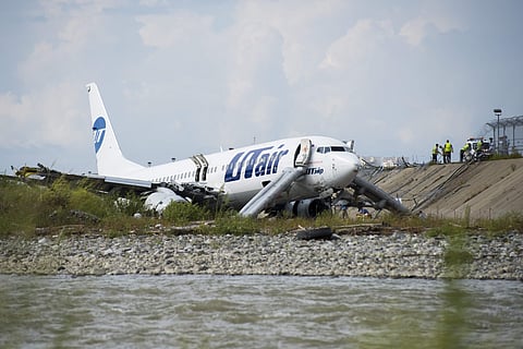There were no deaths reported among the 164 passengers and six crew members aboard the Utair Boeing 737, but the Russian health ministry said 18 people were injured. The fire was extinguished within eight minutes, the airport said. (Photo | AP)