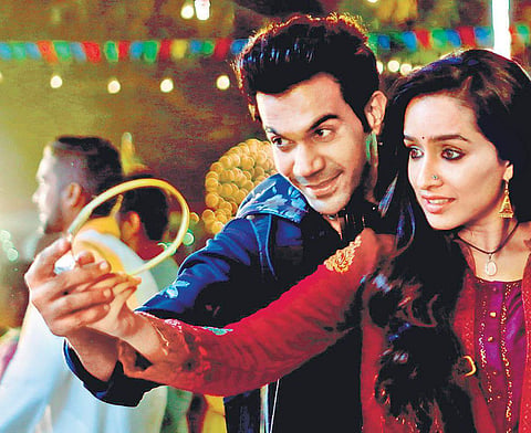 Rajkummar Rao and Shraddha Kapoor in 'Stree'.