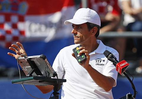 Tennis chair umpire Carlos Ramos | AP