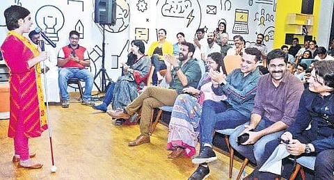 Tiffany Brar speaking at the ‘Kill It’ campaign organised by Live Jam foundation, at B-hub, Mar Ivanios College, Thiruvananthapuram   Vincent Pulickal