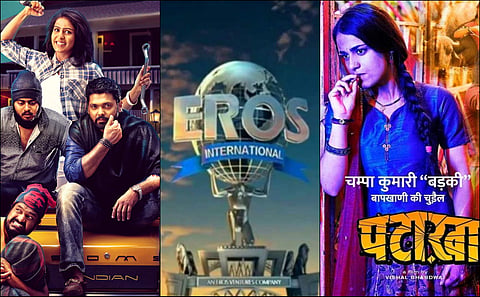 Eros International Media Ltd has collaborated with Kyta Productions Pvt Ltd for two films -- Vishal Bhardwaj's 'Pataakha' and the Hindi remake of Kannada movie 'Kirik Party'.