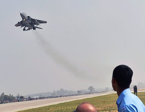 Image of an Indian Air Force fighter jet used for representational purpose only (Photo | PTI)