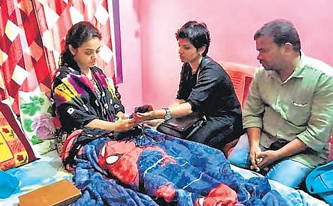 Gowsalya meets Amrutha at  Nalgonda. | Express Photo Services