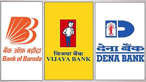 The government had proposed amalgamation of Bank of Baroda, Dena Bank and Vijaya Bank to create India’s third largest bank. (Photo | File)