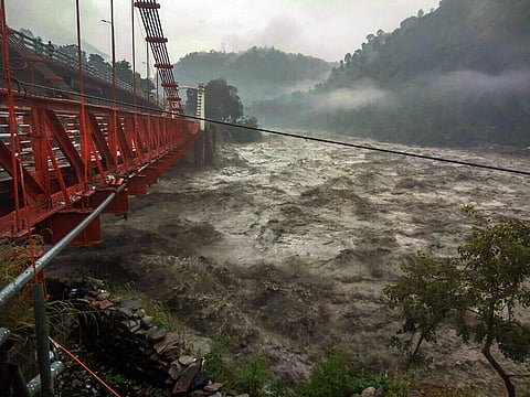 Heavy rainfall in Himachal Pradesh has triggered a flood-like situation in six districts of Punjab, with authorities issuing fresh alerts for vulnerable areas. (Representative image)