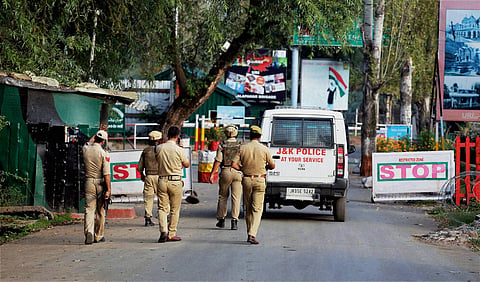 Jammu and Kashmir Police personnel. (File | PTI)