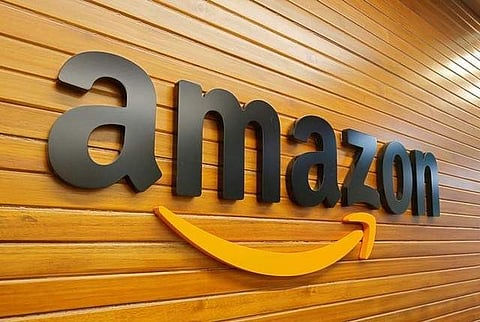 The logo of Amazon is pictured inside the company's office in Bengaluru, India, April 20, 2018. Picture taken April 20, 2018. | Reuters