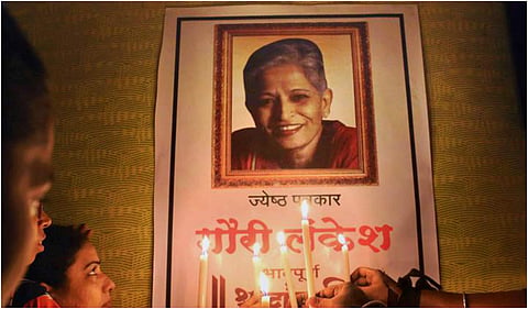 Late senior journalist Gauri Lankesh. | (File | PTI)