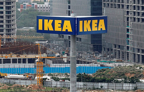 The logo of IKEA.  (File Photo | Reuters)