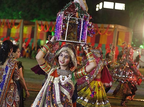 File image of garba ceremony. | (Photo | AP)