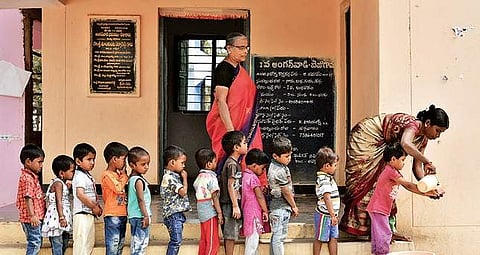 Representational image of an Anganwadi school