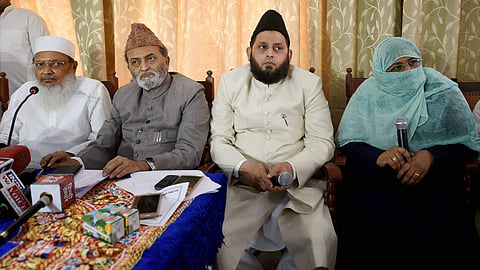 AIMPLB general secretary Maulana Wali Rahmani with Executive Members ( File Photo| PTI)