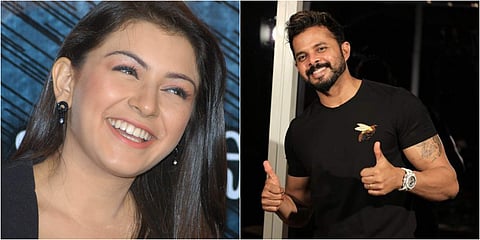 Actress Hansika Motwani and cricketer Sreesanth. (Photos | EPS/ Instagram)