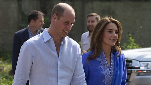 Princess Kate and Prince William during her visit to Islamabad, Pakistan.