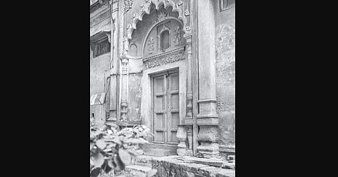 Pictures on display at the exhibition titled Awadh se Chand.Warq