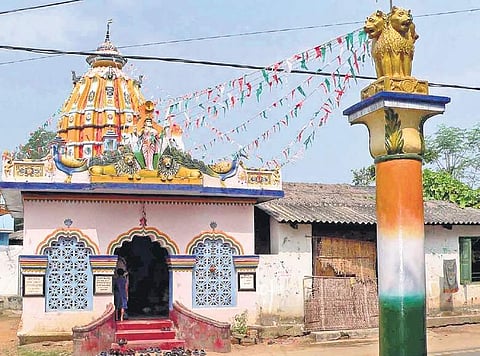 The temple dedicated to Mahatma Gandhi in Sambalpur